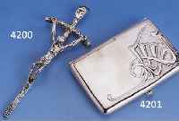 ANHÄNGEKREUZ, ENTWURF DALI, METALL VERSILBERT, VOLLPLASTISCH, H CA. 13.5 CM, HER- STELLUNG: ITALIEN, ORIG.ETUI