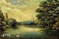 VANHESTE, EUGENE, UM 1900, MOORLANDSCHAFT MIT AUFFLIEGENDEN ENTEN, ÖL/LWD., SIGN., MAßE CA. 33X42 CM., R.