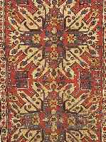 ADLER KAZAK,RUSSLAND, 212 X 128CM, EHZ 4-5 WOLLE AUF WOLLE, UM 1890