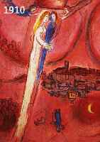 CHAGALL, MARC, 1887-1985, DAS LIED DER LIEDER, FARBLITHOGRAPHIE, RECHTS UNTEN HAND- SIGNIERT, RÜCKSEITIG MIT ZERTIFIKAT DER FIRMA ARTES, DARAUF ...