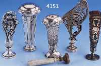 KONVOLUT 7 PETSCHAFTEN, UM 1900/10, 2 X REINER JUGENDSTIL, 3 X KLASSIZISTISCH, 1 X MODERN, 1 X DEUTSCH, MIT EINGEL. STEIN- INTASIEN NACH DEM ...