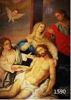 FERREIRA, NICOLAU, KIRCHENMALER DES 18. JH., WOHL MITGLIED DER BEKANNTEN PORTUGIESISCHEN KÜNSTLERFAMILIE, QUALITÄTVOLLE MALEREI, BEWEI- NUNG ...