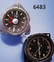 KONVOLUT: 2 EINBAU-BORDUHREN, 1X KIENZLE M. 8-TAGE-WERK, Z.B. F. LKW U. OPEL, METALL VER- CHR., 1X F.D. BRIT. MARINE, UM 1942, BAKELIT- GEH., ...