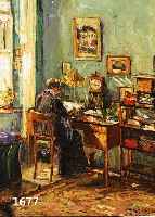 HÖNIGSMANN, RELA, 1865 LEMBERG, STUDIERTE IN MÜNCHEN UNTER A. ZIMMERMANN, H.V. BARTELS UND C.V. MARR, STELLTE SEIT 1889 IM MÜNCHENER GLASPALAST ...