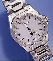 TISSOT HERRENARMBANDUHR, SERIE PR100/AUTO- QUARTZ, UNGETR., SCHWEIZ UM 1998, EDELST. Z.T. POL., Z.T. SAT. WIE EDELST.-BD, BEIDS. SAPHIR- VERGL., ...
