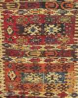 SHIRWAN KELIM, 257 X 134CM, EHZ 5 WOLLE AUF WOLLE, UM 1880