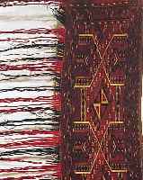 YOMUTH, RUSSLAND, 125 X 34CM, EHZ 3 UM 1910, LEICHTER MOTTENFRAS.
