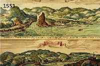 KUPFERSTICHKARTE VON SEUTTER, CA. 1745, DONAUSTRUDEL UND WIRBEL, DER STRUDEL AN DER DONAU UND DER DONAU U. DER WÜRBEL IN DEN DONAU, 2 ANSICHTEN ...