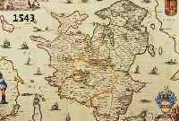 KONV. 2 BLATT KUPFERSTICHK. MIT KARTEN VON DÄNISCHEN INSELN, 1.) KOLOR. KUPFERSTICHK. V. J. JANSONIUS, CA. 1740, SELANDIAE IN REGNO DANIAE ...