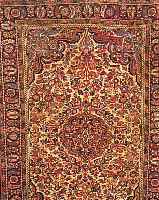BORGELU, PERSIEN, 216 X 145CM, EHZ 2 FLOR WOLLE, CA.40 JAHRE