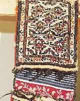 SHAHSAWAN MINIATUR D.TASCHE, 64 X 23CM, EHZ 2-3, WOLLE AUF WOLLE, UM 1900