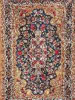 GHOM SEIDE, PERSIEN, 150 X 100CM, EHZ 1-2 REINE NATURSEIDE, CA.800.000 KN/QM, CA.10 JAHR E.CA 1 MIO KN/QM