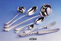 BESTECK FÜR 12 PERSONEN, DEUTSCH, BSF, 800ER SILBER, BEST. AUS: 12 MESSER (KLINGEN STAHL, GRIFFE GEFÜLLT), 12 GABELN, 12 LÖFFEL, 12 ...