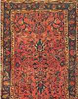 BIDJAR,PERSIEN CA 190 X 126 CM..FLOR WOLLE. EHZ 3-4.UM 1920.