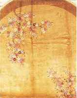 CHINA (OVAL).CA 355 X 270 CM.,FLOR WOLLE. EHZ 3 .CA 50 JAHRE