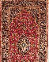 KESCHAN,PERSIEN CA 273 X 153 CM..FLOR WOLLE EHZ 2.CA 30 JAHRE.
