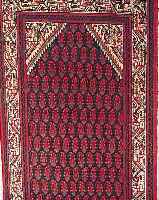 SARABAND,PERSIEN CA 405 X 107 CM.FLOR WOLLE EHZ 3.CA 30 JAHRE.