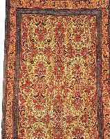 ROSENBIDJAR,PERSIEN CA 212 X 133 CM..FLOR WO LLE.EHZ 2.CA 30 JAHRE.