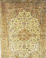 KESCHAN KORK,PERSIEN CA 194 X 140 CM..EHZ 2 CA 25 JAHRE.FLOR KORKWOLLE.