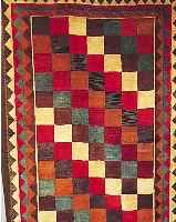 GABBEH,PERSIEN CA 219 X 123 CM..WOLLE AUF WO LLE.EHZ 2.CA 40 JAHRE.