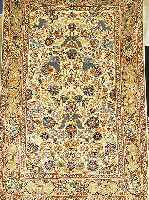 KESCHAN,PERSIEN CA 205 X 140 CM.,FLOR WOLLE. EHZ 2.UM 1940.