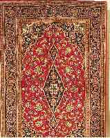 KESCHAN,PERSIEN CA 214 X 137 CM..FLOR WOLLE. EHZ 2.CA 20 JAHRE.