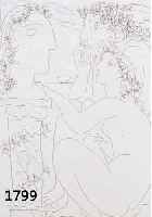 PICASSO, PABLO, 1881-1973, SCULPTEUR ET MODELE, RADIERUNG AUS DER NEUAUFLAGE DER SUITE VOLLARD VON 1933, AUF BÜTTEN VON RICHARD DE BAS, IN DER ...