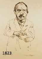 CORINTH, LOVIS, 1858-1925, SELBSTBILDNIS, LITHOGRAPHIE VON 1916, HANDSIGNIERT UND BEZ.: ZUSTANDSDRUCK, SEHR SELTEN, DA NUR 5 EXEMPLARE GEDRUCKT ...