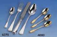 6 KAFFEELÖFFEL, EMILE PUIFORCAT, FRANKREICH, PARIS UM 1890/1900, 950ER SILBER VERGOLDET, MIN. BERIEBEN, KLASSIZISTISCHER DEKOR, FEIN PUNZIERT, ...