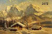 KRAUS, HANS OTTO, ÖL/LWD., ALPINE WINTERLANDSCHAFT, SIGNIERT, 50 X 65 CM