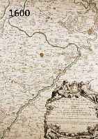 KUPFERSTICHKARTE VON JAILLOT, 1705, DER LÄNDER ZWISCHEN RHEIN, SAAR, MOSEL UND ELSAß, MIT PRACHTVOLLER KARTUSCHE, BUGFALTE GEGLÄTTET, CA. 56 X ...