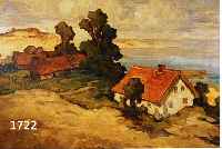 KNAUF, CARL, DEUTSCHER MALER, 1. HÄLFTE 20. JH., LANDSCHAFT NIDDEN IM KURISCHEN HAFF, ÖL/LWD, KLEINE REST. STELLE, RE. U. SIGNIERT, CA. 60 X 80 ...