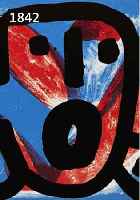 PENCK, A.R., GEB. 1939, FARBLITHOGRAPHIE, HANDSIGNIERT, CA. 26 X 26 CM, PP