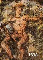 CORINTH, LOVIS, 1858-1925, DER TELLSCHUSS, FARBLITHOGRAPHIE, HANDSIGNIERT, CA. 28 X 20 CM, PP