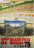 GRAND PRIX DE MONACO, 1979 UND 1985, ZWEI FARBLITHOGRAPHIEN, AUTORISIERTE AUFLAGE DES AUTOMOBILCLUBS MONACO, JE CA. 80 X 60 CM