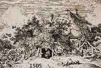 KOBELL, FERDINAND, 1740 MANNHEIM-1799 MÜNCHEN, LANDSCHAFTEN MIT WANDERERN, ZWEI RADIERUNGEN VON 1779, EINE IN DER PLATTE SIGN. UND DAT., JE CA. 14 ...