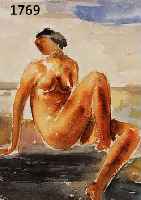 SATOR, O.Ä., IMPRESSIONIST 1. H. 20. JH., 3 AQUARELLE, WEIBLICHE AKTE, BLATTGR. 23X19CM- 31.5X22 CM