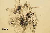 DILL, OTTO, PROF., 1884 NEUSTADT-1957 BAD DÜRKHEIM, PFERD U. JOCKEY MIT PFERDEFÜHRER, LITHOGRAPHIE, IM DRUCK SIGN., CA. 29 X 36 CM, PP, U.GL., R.