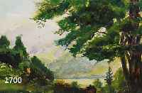 Spiro, Eugen, 1874 Breslau-1972 New York, Waldlandschaft, Aquarell, li. u. sign. u. dat. 39, ca. 24 x 32 cm, PP, u.Gl., R.