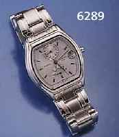 STOVARD JÜRGENSON HERRENARMBANDUHR, AUTOMATIK MIT GANGRESERVEANZEIGE 24 STD., ZENTRALSEK. U. DAT., EDELST., TONNENFORM INCL. EDELSTAHLBD. M. ...