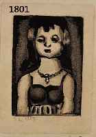 ROUAULT, GEORGES, 1871-1985, RADIERUNG, DAS MÄDCHEN, 1929 IN DER PLATTE, SOWIE HANDMONOGR. U. DATIERT, CA. 9X7 CM, PP