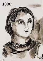 VLAMINCK, DE, MAURICE, 1876-1958, LITHOGRA- PHIE 1920, DIE DAME, HANDSIGN. WV NR. 240, CA. 18XC13 CM, PP