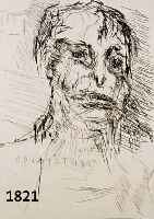 KOKOSCHKA, OSKAR, 1886-1980, RADIERUNG, POR- TRÄT DES ARISTOPHANES, HANDSIGNIERT, 26X20 CM
