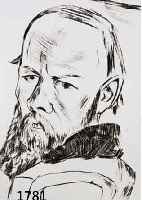 BECKMANN, MAX, 1884-950, RADIERUNG 1921, DOSTOJEWSKI II., NUMER. 192/200, CA. 17X11 CM, VERSO NACHLASSTEMPEL M. BECKMANN MIT DER AB- GEBILDETEN ...