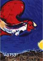 CHAGALL, MARC, 1887-1985, 2 FARBLITHOGRAPHIEN 1950, AUS DLM, CA. 26X20 U. 36X50 CM, PP