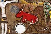 CHAGALL, MARC, FARBLITHOGRAPHIE, CA. 52 X 36 CM, PP, IM STEIN SIGNIERT