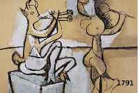 PICASSO, PABLO, FARBLITHOGRAPHIE, IM DRUCK BEZ.: ANTIBES 24-9-45, CA. 33 X 25 CM