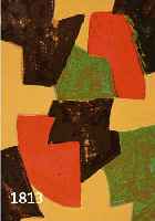 POLIAKOFF, SERGE, COMPOSITION VERTE, BEIGE, ROUGE ET BRUNE, FARBLITHOGRAPHIE AUF BÜTTEN, HANDSIGNIERT UND BEZ.: EPREUVE D'ARTISTE, 1964 CA. ...