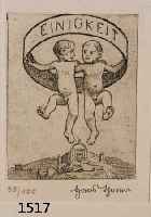 THOMA, HANS, 1839-1924, 2 RADIERUNGEN, HANDSIGN., IN DER PLATTE SIGN., DER FRIEDENSENGEL, AUS DER MAPPE ZWISCHEN DEN ZEITEN, 85/100, PP, CA. ...