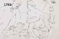 GROSZ, GEORGE, 1893-1959, LITHOGRAPHIE 1922, DIE PROMENADE, HANDSIGNIERT, 24X34 CM, PP